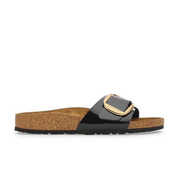 Madrid Big Buckle Patent Black/Gold Birko-Flor - Image 2